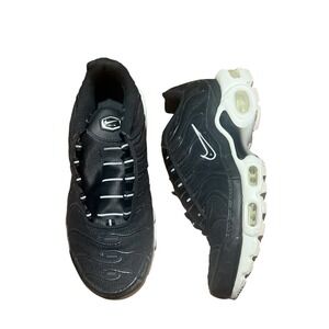 Nike Air Max Plus Y2K Urban Streetwear‎ Trendy Black Size 7 Athletic *No Laces*